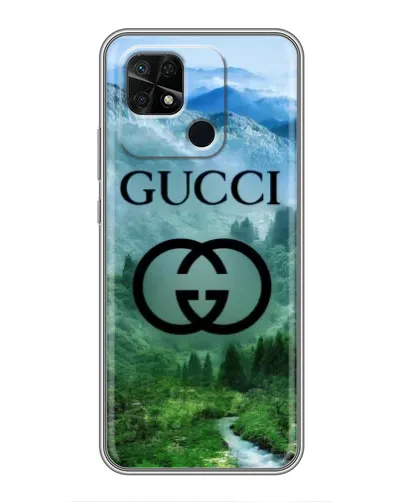 Чохол для Xiaomi Redmi 10C з картинкою «Gucci — гірський пейзаж»