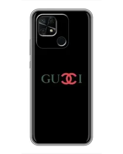 Чохол для Xiaomi Redmi 10C з картинкою «Gucci — червоний градієнт»