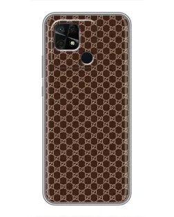 Чехол для Xiaomi Redmi 10C с картинкой «Gucci — шоколадная сетка»