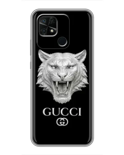 Чехол для Xiaomi Redmi 10C с картинкой «Gucci — серебряный лев» Чехол для Xiaomi Redmi 10C с картинкой «Gucci — серебряный лев»