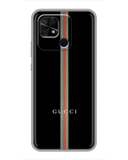Чехол для Xiaomi Redmi 10C с картинкой «Gucci — строгая линия»