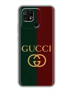 Чехол для Xiaomi Redmi 10C с картинкой «Gucci — темно-зеленый градиент»