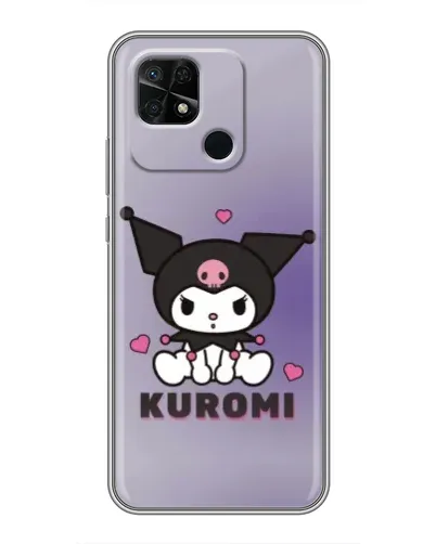 Чохол для Xiaomi Redmi 10C з картинкою «Kuromi — фіолетовий арт»