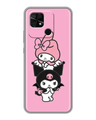 Чохол для Xiaomi Redmi 10C з картинкою «My Melody та Kuromi»