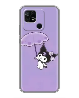 Чохол для Xiaomi Redmi 10C з картинкою «Kuromi з парасолькою»