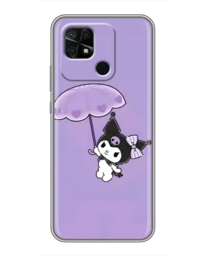 Чохол для Xiaomi Redmi 10C з картинкою «Kuromi з парасолькою»
