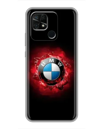 Чехол для Xiaomi Redmi 10C с картинкой «Логотип BMW — вспышка»