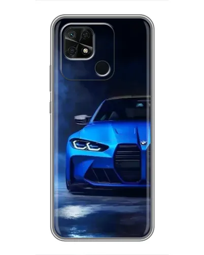 Чехол для Xiaomi Redmi 10C с картинкой «Голубая BMW M4»