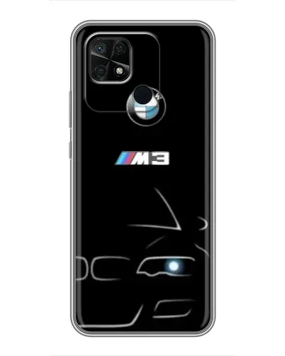 Чехол для Xiaomi Redmi 10C с картинкой «Минималистичный принт BMW M3»