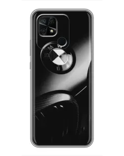 Чехол для Xiaomi Redmi 10C с картинкой «Эмблема BMW — макро»