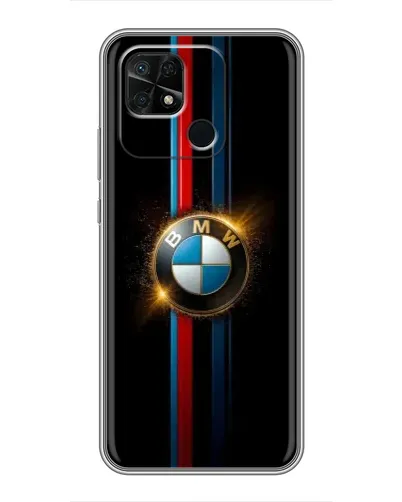 Чехол для Xiaomi Redmi 10C с картинкой «BMW M-Power неон»