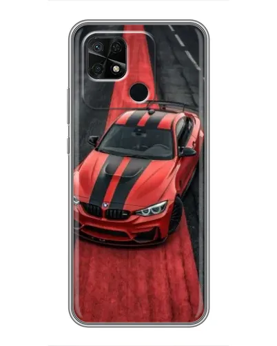 Чехол для Xiaomi Redmi 10C с картинкой «BMW на красной дорожке»