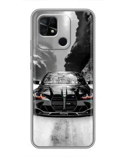 Чехол для Xiaomi Redmi 10C с картинкой «BMW — акварельный дрифт»