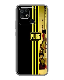 Чехол для Xiaomi Redmi 10C с картинкой «PUBG — камуфляжный шлем»