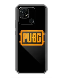 Чехол для Xiaomi Redmi 10C с картинкой «PUBG — рамка лого»