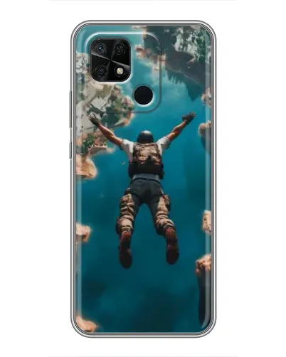 Чехол для Xiaomi Redmi 10C с картинкой «PUBG — свободное падение»