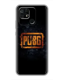 Чехол для Xiaomi Redmi 10C с картинкой «PUBG — золотой логотип»