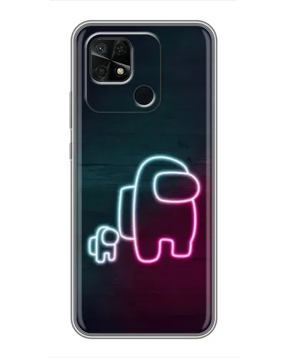 Чехол для Xiaomi Redmi 10C с картинкой «Among Us неон-арт» Чехол для Xiaomi Redmi 10C с картинкой «Among Us неон-арт»