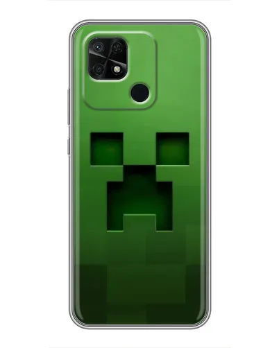 Чехол для Xiaomi Redmi 10C с картинкой «Крипер микро-дизайн»
