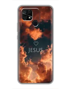 Чехол для Xiaomi Redmi 10C с картинкой «Сияние Имени Jesus»