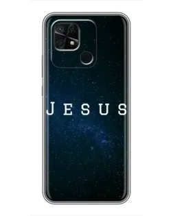Чехол для Xiaomi Redmi 10C с картинкой «Звездное небо Jesus»