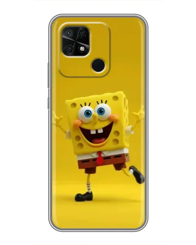Чехол для Xiaomi Redmi 10C с картинкой «Позитивный Губка Боб»