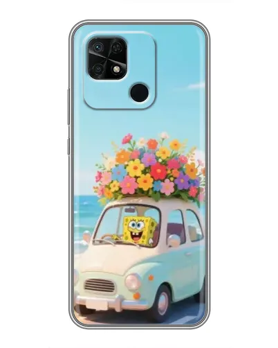 Чехол для Xiaomi Redmi 10C с картинкой «Автомобильное путешествие»