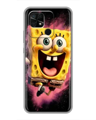 Чехол для Xiaomi Redmi 10C с картинкой «Взрывной Спанч Боб»