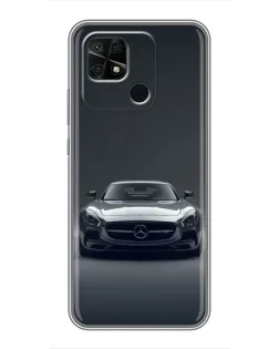 Чехол для Xiaomi Redmi 10C с картинкой «Mercedes на черном»