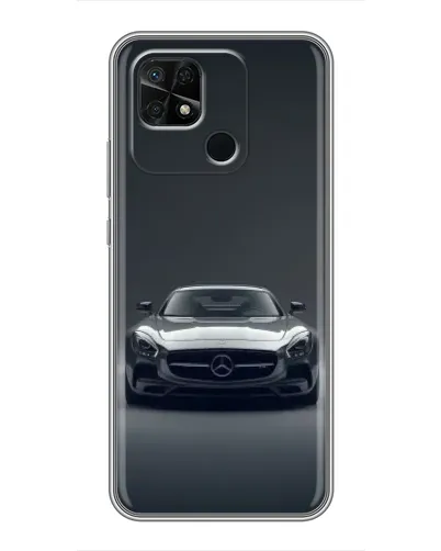 Чехол для Xiaomi Redmi 10C с картинкой «Mercedes на черном»