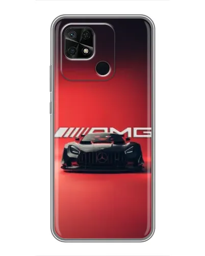 Чехол для Xiaomi Redmi 10C с картинкой «Mercedes AMG — красная линия»
