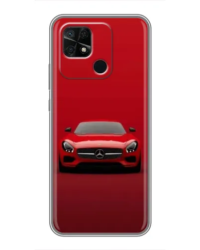 Чехол для Xiaomi Redmi 10C с картинкой «Красный Mercedes AMG»