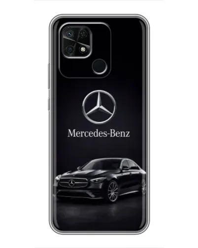 Чехол для Xiaomi Redmi 10C с картинкой «Mercedes — решетка радиатора»