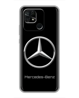 Чехол для Xiaomi Redmi 10C с картинкой «Mercedes Silver Logo»