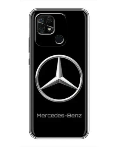 Чехол для Xiaomi Redmi 10C с картинкой «Mercedes Silver Logo»