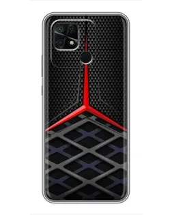 Чехол для Xiaomi Redmi 10C с картинкой «Mercedes Carbon Grid»