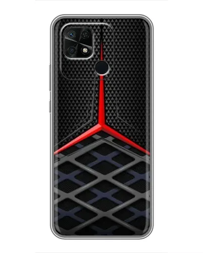 Чехол для Xiaomi Redmi 10C с картинкой «Mercedes Carbon Grid»