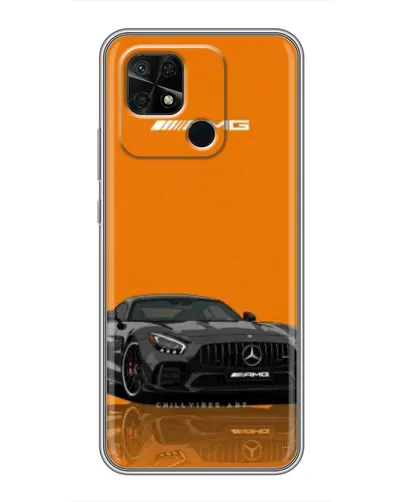 Чехол для Xiaomi Redmi 10C с картинкой «Оранжевый Mercedes AMG»