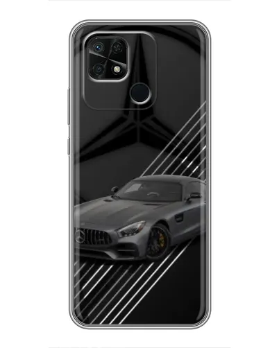 Чехол для Xiaomi Redmi 10C с картинкой «Mercedes AMG — графика»