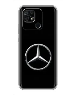 Чехол для Xiaomi Redmi 10C с картинкой «Mercedes классический лого»
