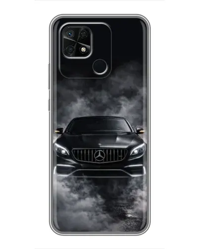Чехол для Xiaomi Redmi 10C с картинкой «Mercedes в дыму»