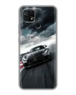 Чехол для Xiaomi Redmi 10C с картинкой «Гоночный Mercedes AMG»