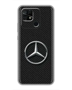 Чохол для Xiaomi Redmi 10C з картинкою «Карбоновий Mercedes стиль»