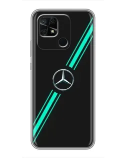 Чохол для Xiaomi Redmi 10C з картинкою «Спортивні лінії Mercedes»
