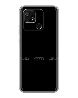 Чехол для Xiaomi Redmi 10C с картинкой «Audi — световой подпись» Чехол для Xiaomi Redmi 10C с картинкой «Audi — световой подпись»