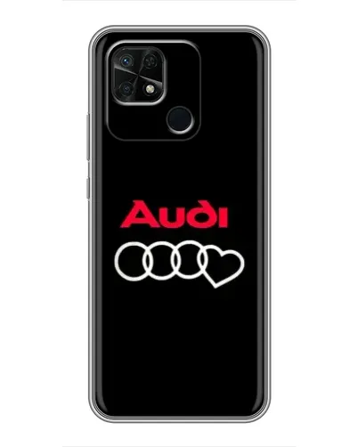 Чехол для Xiaomi Redmi 10C с картинкой «Логотип Audi Heart»