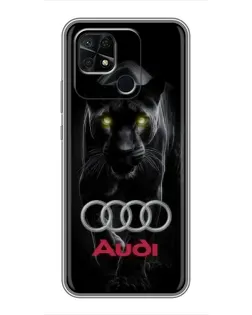 Чехол для Xiaomi Redmi 10C с картинкой «Пантера и Audi»