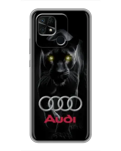 Чехол для Xiaomi Redmi 10C с картинкой «Пантера и Audi»