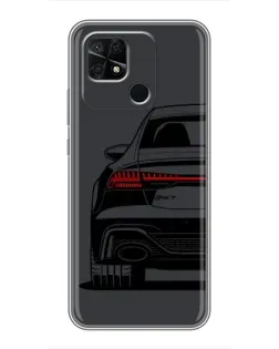 Чехол для Xiaomi Redmi 10C с картинкой «Задняя часть Audi — арт»