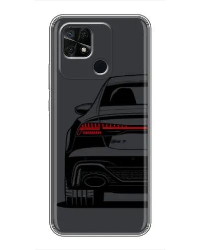 Чехол для Xiaomi Redmi 10C с картинкой «Задняя часть Audi — арт»